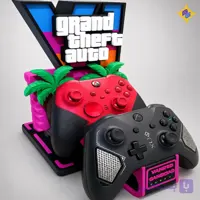 استند یونیورسال کنترلر با تم جی‌تی‌ای نسخه دو | GTA VI Universal Controller Stand V2