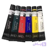رنگ اکریلیک وستا حجم 21 میلی لیتر بسته 6 عددی