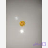 شبرنگ سکه ای هفت نگین بدنه زرد