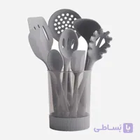 سرویس 9 پارچه کفگیر ملاقه تمام سیلیکونی نیوهوم
