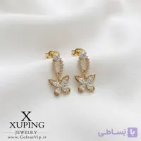 گوشواره آویز پروانه نگینی ژوپینگ | کد 320