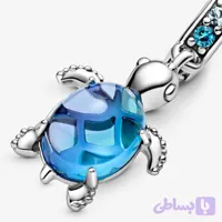 چارم لاک پشت آبی پاندورا نقره ۹۲۵ - سیتی سیلور دات آی آر