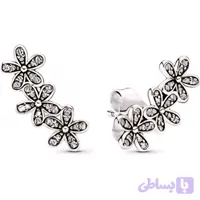 گوشواره سه گل پاندورا نقره