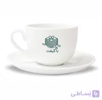 ست فنجان و نعلبکی چینی استخوانی ۱۸۰ سی‌سی – مدل CC003