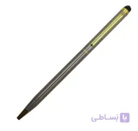 خودکار فلزی با گیره طلایی تبلیغاتی همراه با تاچ پن کد PML008