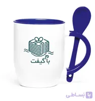 ماگ سرامیکی دسته و داخل رنگی 360 سی سی کد M2C03