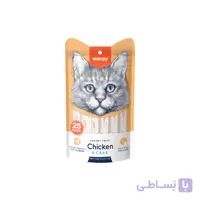 بستنی گربه ونپی کیدنی هلث طعم مرغ و سبزیجات بسته ۵ عددی