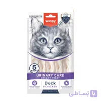 بستنی گربه ونپی یورینری طعم اردک و مرغ بسته ۵ عددی