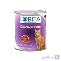 کنسرو سگ لوریتا طعم مرغ و سیرابی ۸۰۰ گرمی