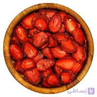 میوه خشک توت فرنگی پفکی ، کرانچ توت فرنگی نانا
