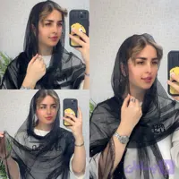 شال تور نگینی دور دانتل مشکی