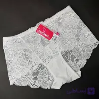 شورت زنانه تمام گیپور و جلو ساده کد 10151