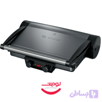 گریل برقی بوش مدل Bosch TCG4215GB با توان ۲۰۰۰ وات، صفحات آلومینیومی، قابلیت گراتینه و تنظیم دما