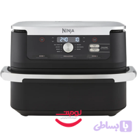 سرخ‌کن بدون روغن نینجا مدل AF500ME سری Foodi FlexDrawer با ظرفیت ۱۰.۴ لیتر، توان ۲۴۷۰ وات، دو منطقه پخت و ۷ برنامه – مشکی