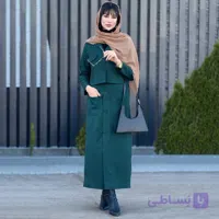 کت دامن مازراتی بلند کد 0901