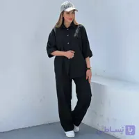 ست مانتو و شلوار آستین پاکتی کد 769