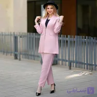 کت و شلوار تابستانه یقه آرشال کد 618