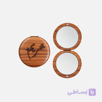 آینه تاشو چوبی طرح مریم