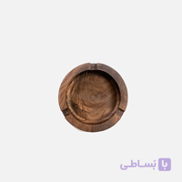 زیرسیگاری چوبی شیاردار گرد