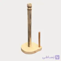 جا دستمال رولی چوبی روشن