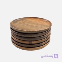 ست شش عددی پیش دستی چوبی قطر18
