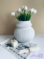 گلدان شیاردار پلی استری