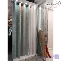 پرده مخمل پتینه ترکیب طلاکوب و نقره‌کوب