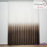پرده حریر دو رنگ (قهوه ای،بنفش،آبی،طوسی و …)