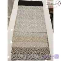 پارچه ژاکارد سیم‌ دوزی شده طرح پتینه