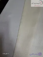 پارچه پرده حریر سفید و شیری رنگ اسکاچی