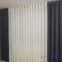 پرده حریر و دستک مدل پانچی آماده،مناسب پنجره 3 متری و ارتفاع دلخواه