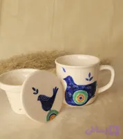 ماگ دمنوش سرامیکی طرح پرنده