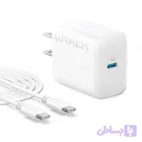 شارژر دیواری 20 واتی انکر مدل b2347g21 به همراه کابل Type-C به Type-C به طول 1.5 متر