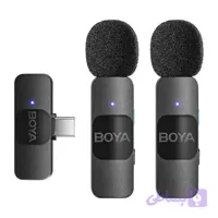 میکروفن بی سیم بویا دو مخاطب تایپ سی مدل Boya BY-V20