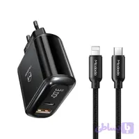 شارژر دیواری 20 واتی با کابل تایپ سی به لایتنینگ مک دودو مدل LCH-7171