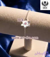 دستبند نقره طرح گل برند دياراس