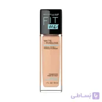 کرمپودر فول کاور مناسب پوست نرمال تا چرب Fit me میبلین 30 میلی لیتر