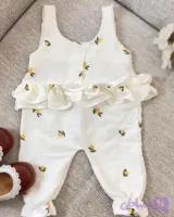 سرهمی دخترانه مدل اورال جنس موسلین