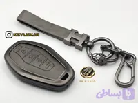 کاور ریموت فیدلیتی پرستیژ چرم و فلز لاکچری همراه‌ با بندست (کد GVJJT)