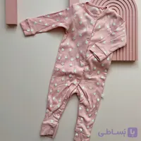 سرهمی نوزادی و بچگانه نکست صورتی قلبی کد 1204