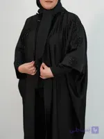 مانتو زنانه عبایی مدل پاپیونی فری سایز در 4 رنگ ( عمده )