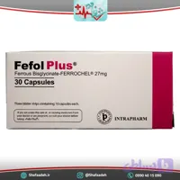 کپسول ففول پلاس اینترافارم 30 عددی – Intrapharm Fefol Plus 30 Caps