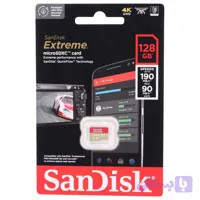 کارت حافظه سن دیسک Extreme 128 گیگابایت microSDXC U3 V30 A2 190MB/s