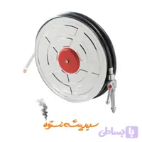 🧯🌀 قرقره هوزریل آتش‌نشانی برند آریاکوپلینگ | تاییدیه‌دار | شلنگ نیمه‌سخت ۱۵ تا ۳۰ متر