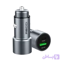 شارژر فندکی ماشین فست شارژ 42.5 وات رچی مدل Recci RCC-P01 | دو پورت PD و QC