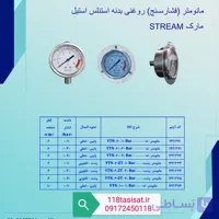 مانومتر روغنی استریم ۳۰ بار