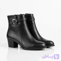 نیم بوت چرم زنانه مدل 6004