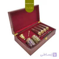 زعفران کادویی طلا + هاون + خودکار