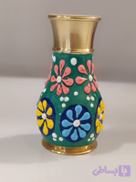 نمکدان برنج مدل میناکاری رنگ ثابت