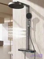 پنل دوش حمام پیانویی وارداتی برند هایشن (Haishen) مدل HS-6010 با نمایشگر LED بدون برق